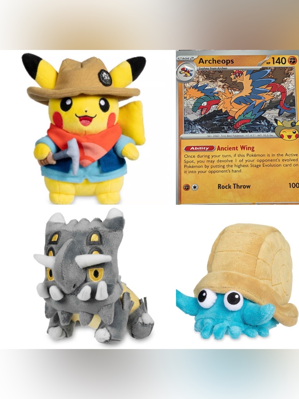 Field Museum Pokemon Fossil Bundle incl Excavator Pikachu NWT